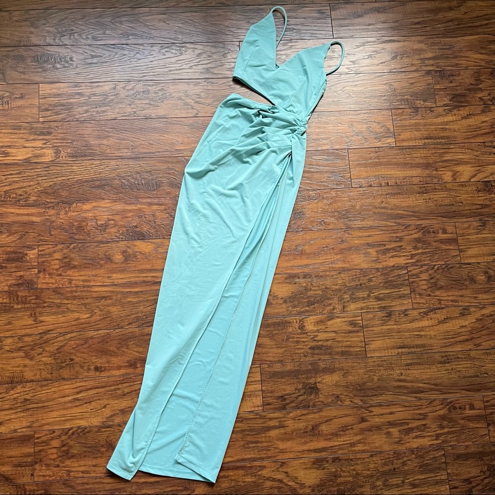 Light Blue High Cut Dress